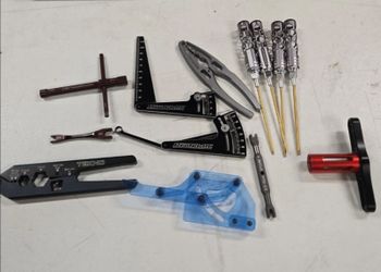1/8 buggy truggy racer precision tools arrowmax protek drivers camber losi mugen xray