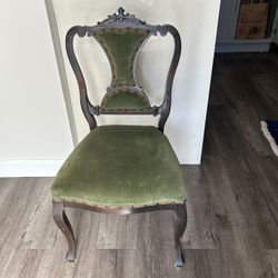 Antique Green Accent Chair