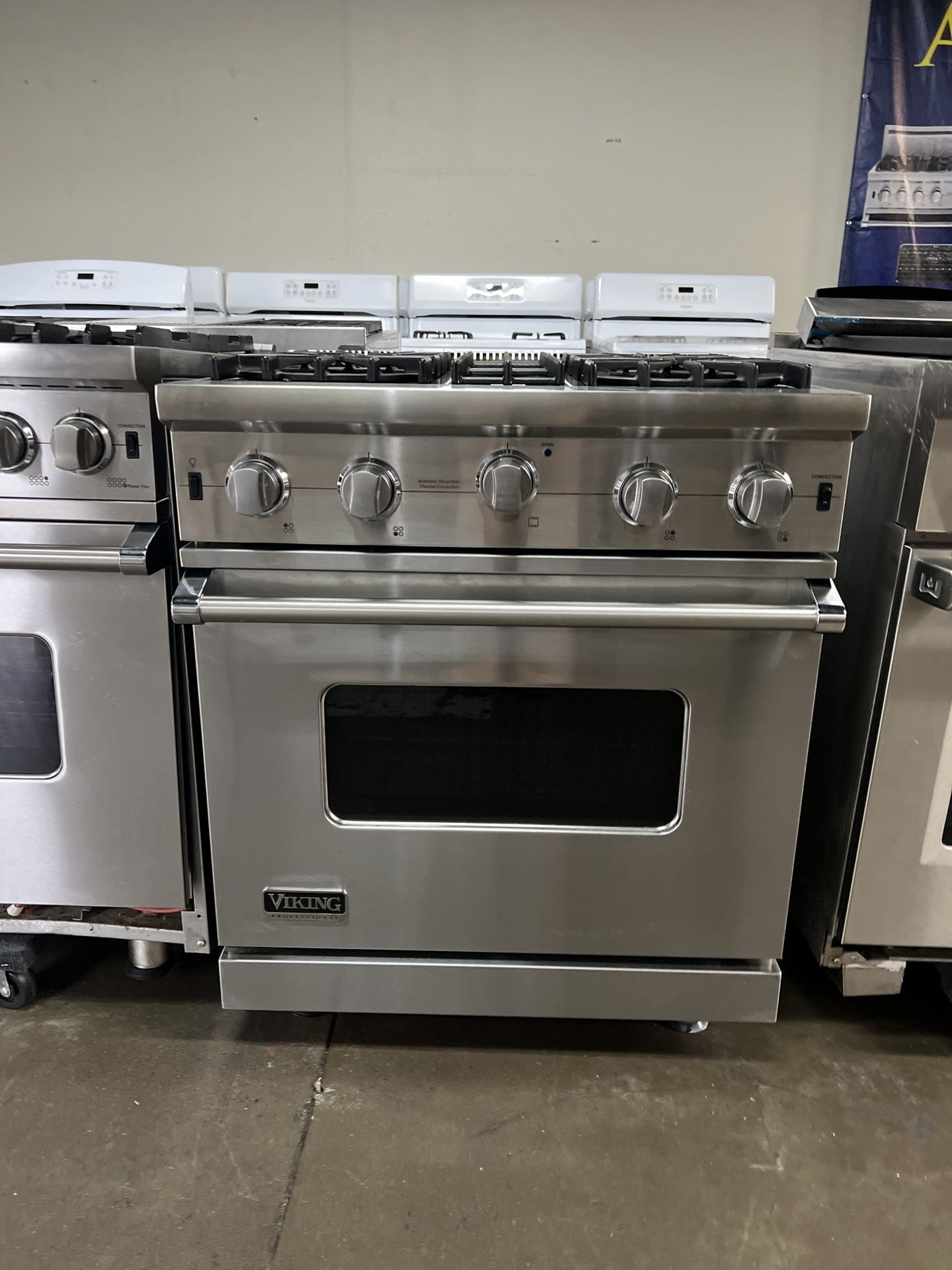 Viking 30”Wide All Gas Range Stove Stainless Steel 