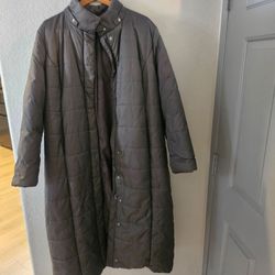 Long Quilted Puffer Coat