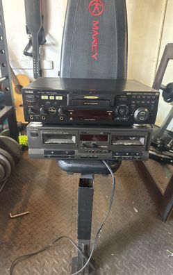 Double Cassette Player And Karaoke Machine 