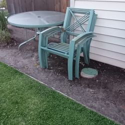 Patio Set Table 4 Chairs 