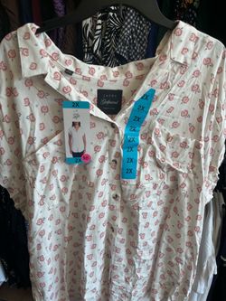 Ladies JACHS short sleeve blouse