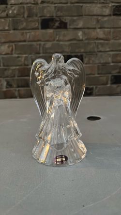 Lead Crystal Angel candle holder