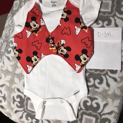 Baby Clothes Mickey Mouse Onesie