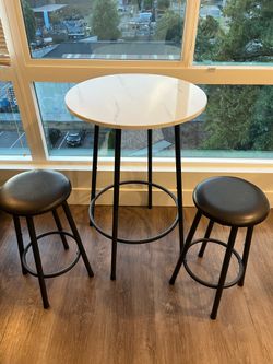 High Top Table & 2 Stools