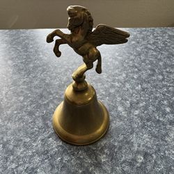 Vintage Pegasus Brass Hand Bell