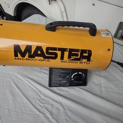 Master MH-60V-GFA 40-60,000 BTU LP Forced Air Heater