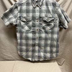 Duluth Trading Co. Men’s Short Sleeve Button Shirt 2XL