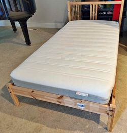 IKEA bed frame with mattress - Twin Size Bed
