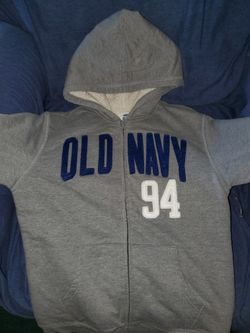 NWOT Boy's Old Navy Fleece Hooded Jacket Sz10-12 