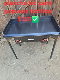 Plancha para tacos hamburguesas hotdog pupusas tortillas taco cart