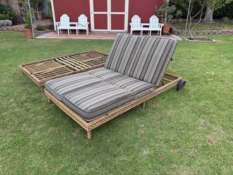 2 x Chaise Lounges with Cushions
