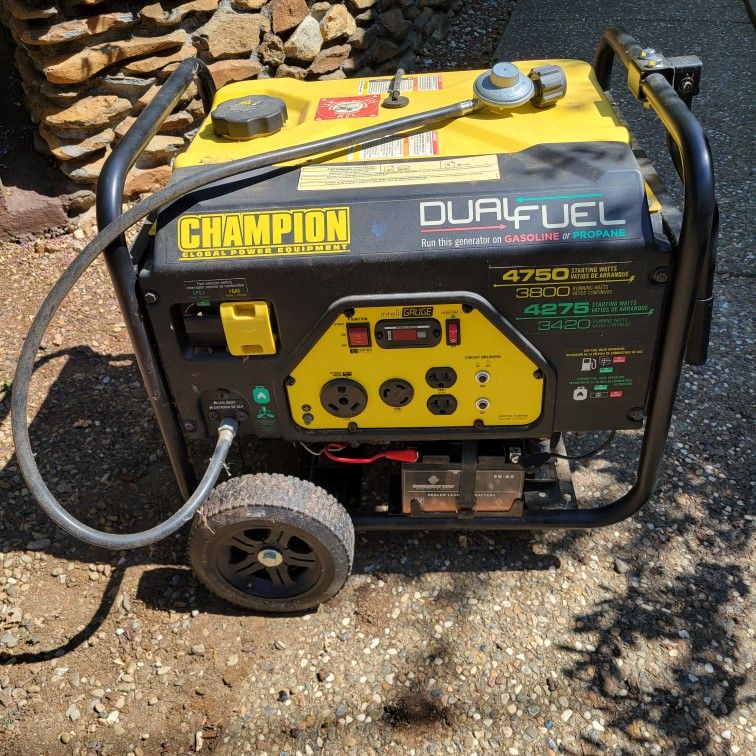 Dual Fuel Electric Start Generator