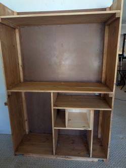 Handmade Solid Wood Entertainment Center / TV Stand – Built for 55” TV