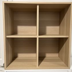 Eket (cabinet w/ 4 compartments in wood tone)