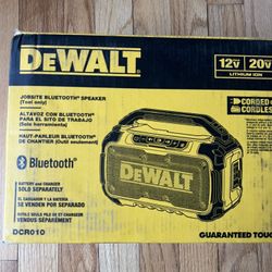 Dewalt 20V Jobsite Bluetooth Speaker (Tool Only)