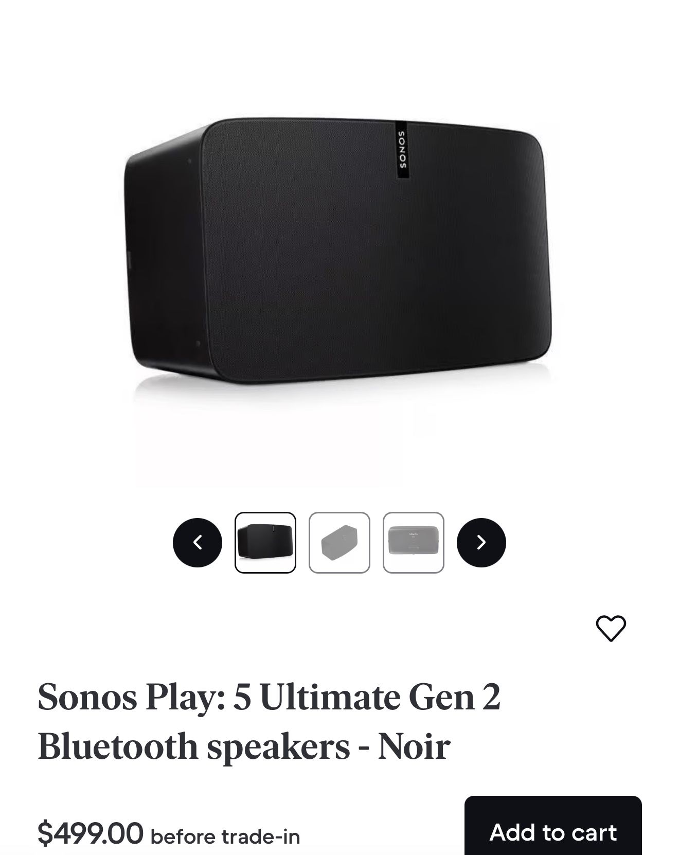 Sonos Play 5 Gen 2 READ THE DESCRIPTION