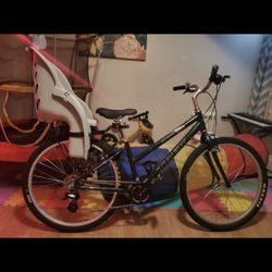 Women's Bike With Kids Chair