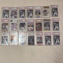 21 Graded Baseball Cards