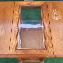 Antique Glass Leaf Table