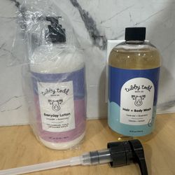 Tubby Todd Lavender Everyday Lotion And Hair & Body Wash 25oz