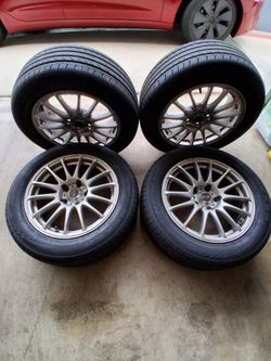 5X114 16" Wheels with Brand New 215/55R16 Nexen Tires