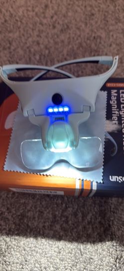 Unsun LED Head Magnifier Glasses $10