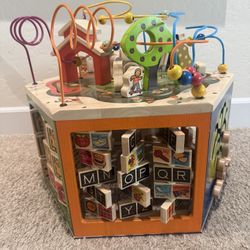 Wooden Activity Cube
