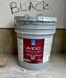 2 gallons Black, color 6991. Exterior Paint. Low sheen