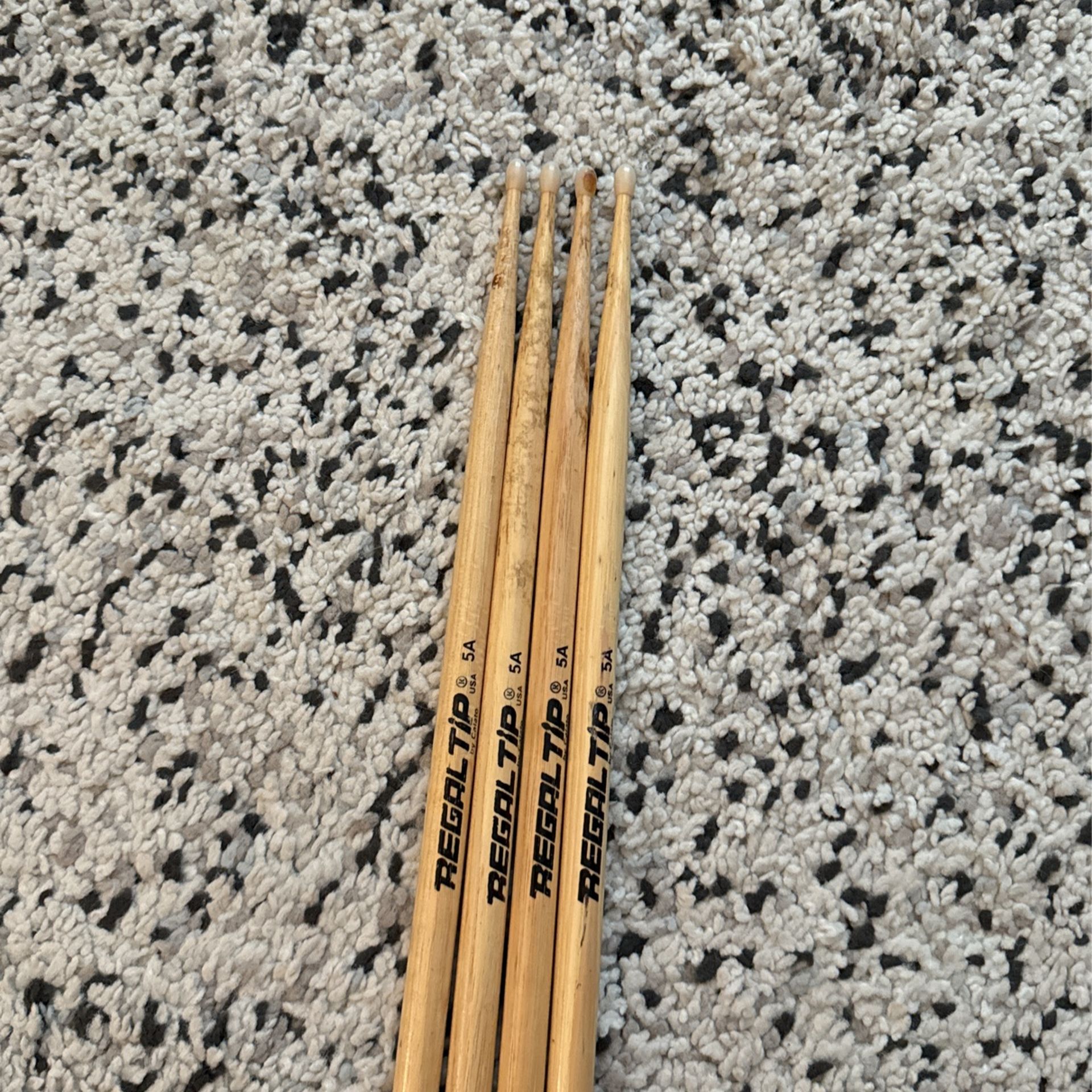 Regal Tip 5A Nylon Tip Drum Sticks-3-Sets