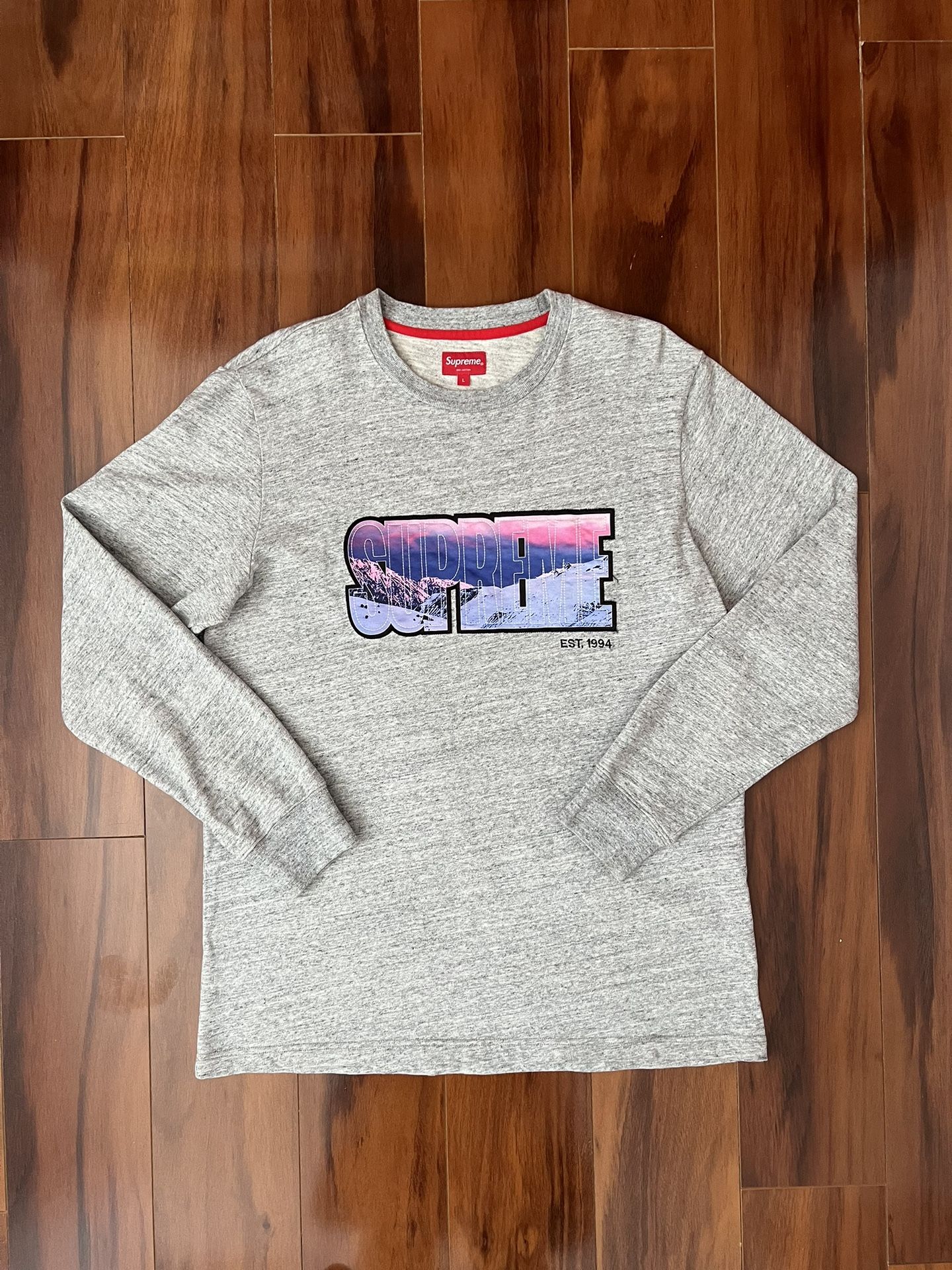 Supreme “Mountain Logo” Long Sleeve T-Shirt