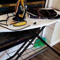 Extra Wide Ironing Board + New Cover  + The Iron