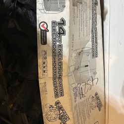 14 FT enclosure with electron shooter game for Trampoline 