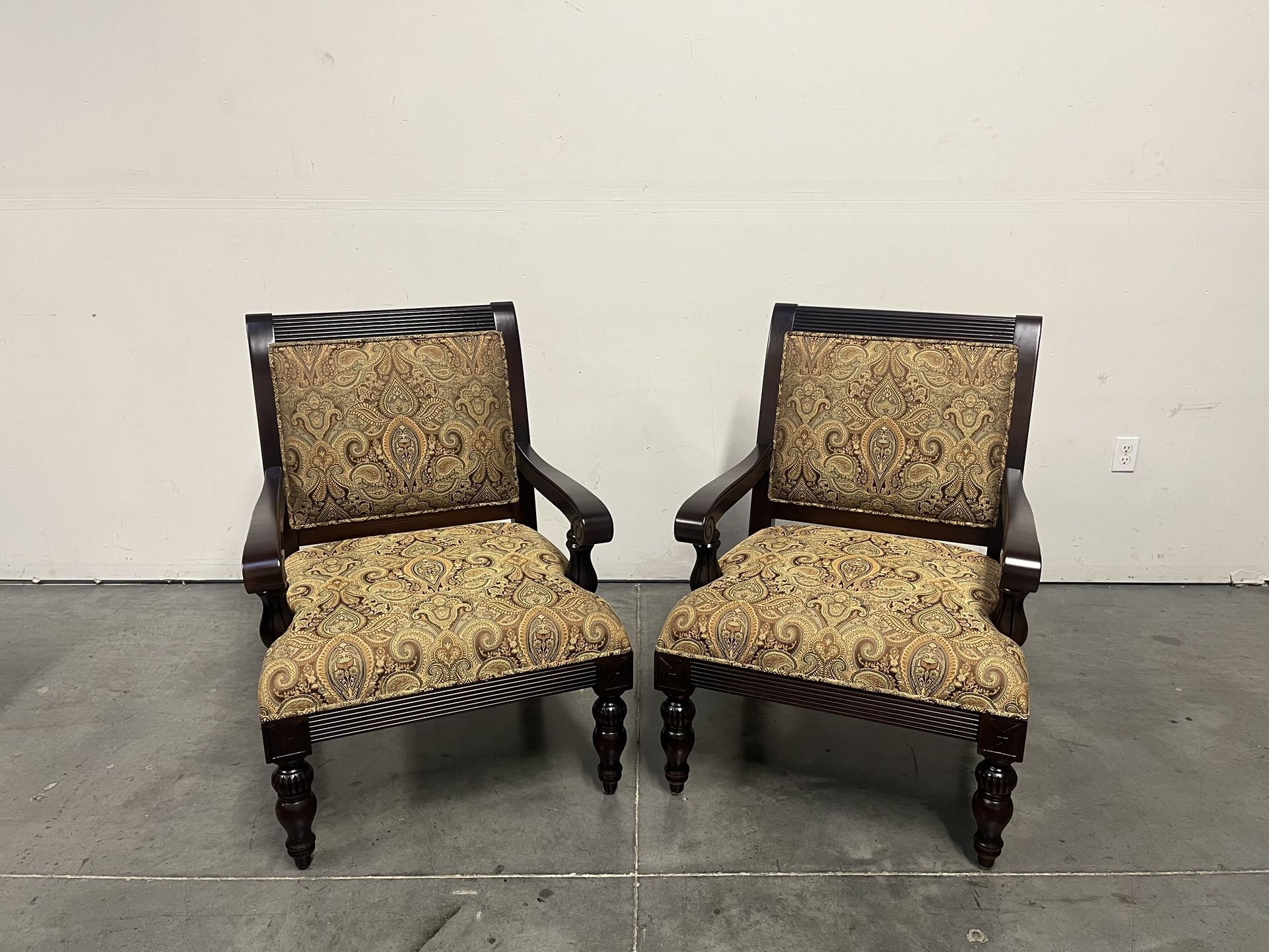 Traditional Fabric Armchairs