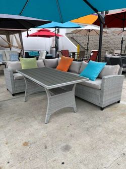 Outdoor Dining Table Patio Furniture Set