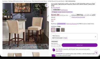 4 bar stools