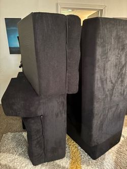 Boneless sofa with two ottoman