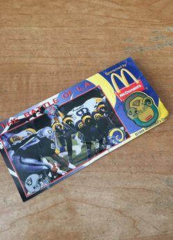 Los Angeles Rams Raiders fan from McDonald's