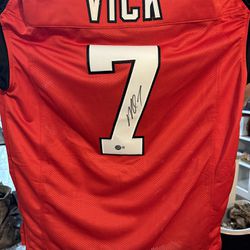 Micheal Vick Signed Coa Jersey