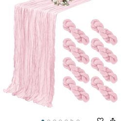 Pink Table Cloths Table Runner 