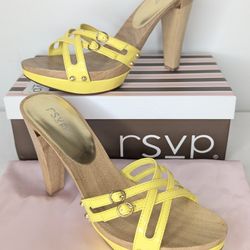 Rsvp Slip On Stiletto Yellow Sz10