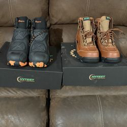 APEX WATERPROOF METATARSAL GUARD COMPOSITE TOE 6" WORK BOOT & FOOTRESTS® 2.0 REBOUND WATERPROOF SGX METATARSAL GUARD NANO TOE 6" BOOT 