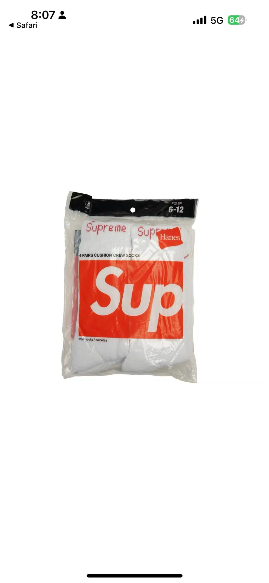 Supreme Socks