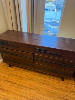 Bed frame and dresser