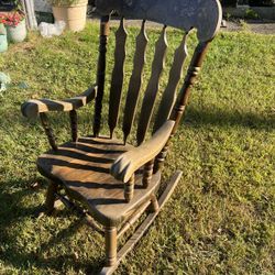 Old Wooden Rocking Chair - Used 