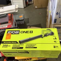 RYOBI ONE+ 18V 90 MPH 200 CFM Cordless Battery Leaf Blower/Sweeper (Tool Only)