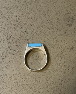 Vintage Native American 925 Sterling Silver Turquoise Ring Size 5 