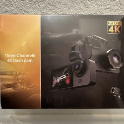 Dash Cam Front And Rear, 4K Full UHD Camera