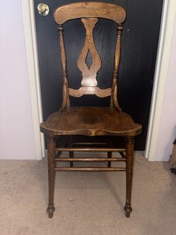 alan oak victorian  chair